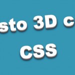 effetto 3D sul testo con CSS